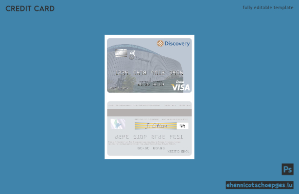 Vorschau einer Visa-Debitkarte von South Africa Discovery Limited